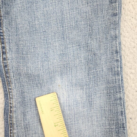 LEI Jeans Juniors 11 Women's 30x31 Y2K Flare Mid Rise Faded Cotton Blend Pants - Picture 7 of 11